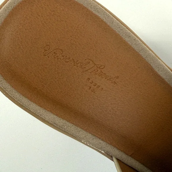 Universal Thread Sandals Cork Lug Platform Block Heel Size 9 Y2K Retro Boho 90s - Picture 8 of 11